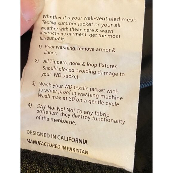 Wd Motorsports Miami Mesh Jacket Lightweight Reflective Panels Black Red 2XL - Picture 7 of 15